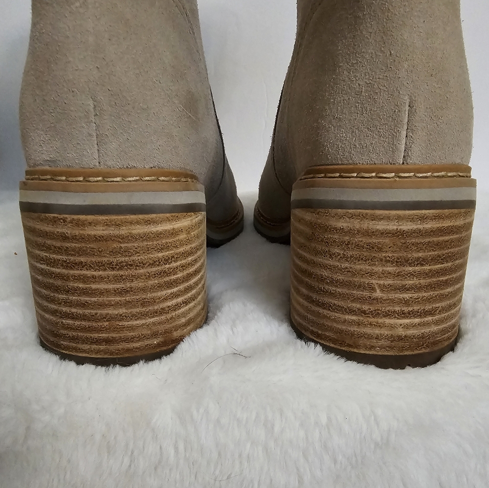 Timberland Womens Sienna Suede High Waterproof Mid Faux Fur Lined Lug Heel Boot - Picture 4 of 16